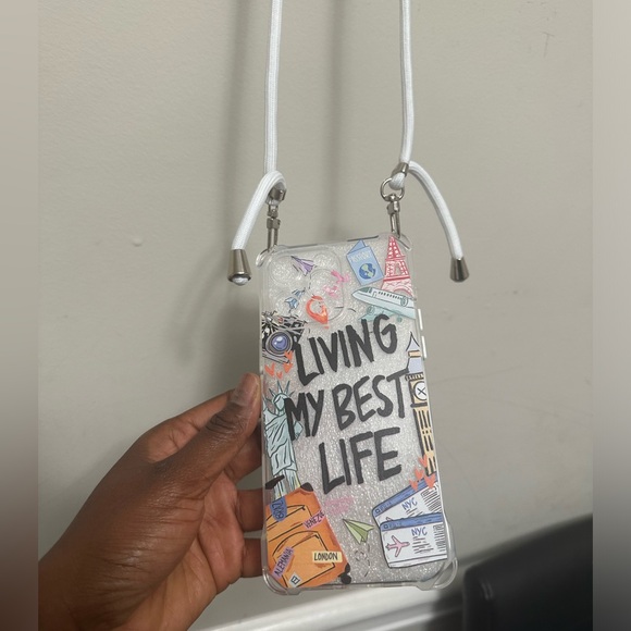 IPHONE CASE. LIVING MY BEST LIFE FOR Iphone 14 and 15 promax - Picture 5 of 7